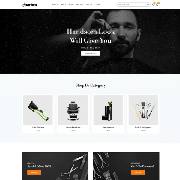 Barbro - Barbershop & Hair Salon Shopify Theme - Image 3
