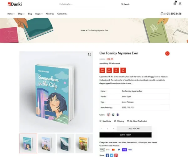 Dunki - Book Store Shopify  Theme - Image 2