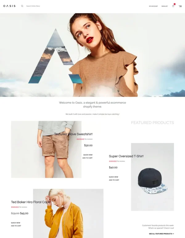 Oasis - Modern Shopify Theme - Image 2