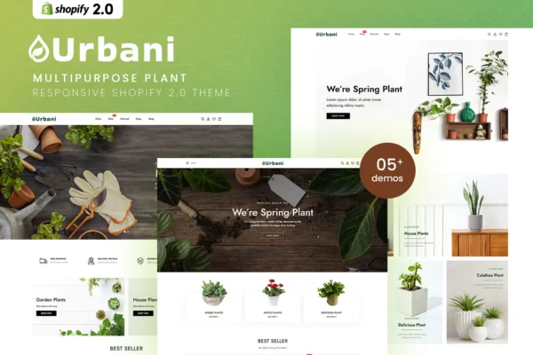 Urbani - MultiPurpose Plant Store Shopify 2.0 Them